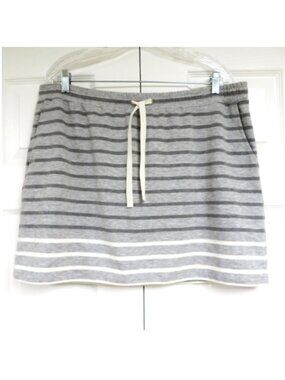 LOFT French Terry Drawstring Waist Pull-On Skirt XL